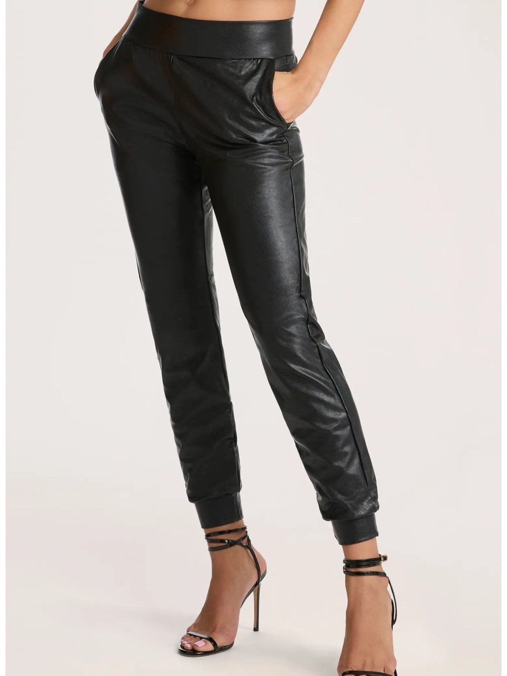 Commando faux leather joggers